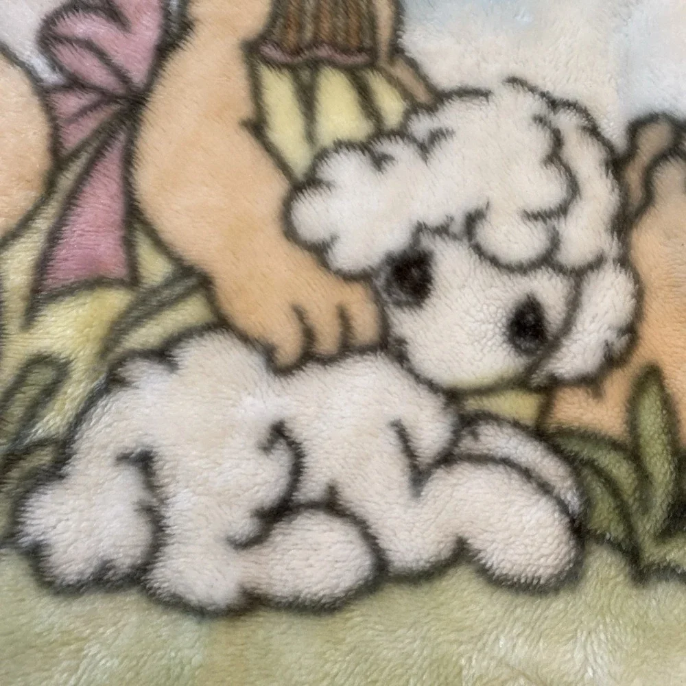 Vintage 2006 luxury plush throw Precious Moments baby nursery pals 30